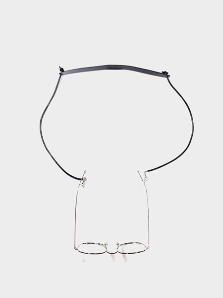 Glasses cord - Black (Buttero Leather)