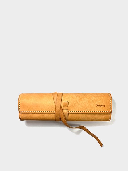 Scroll pencil case - Natural (Pueblo Leather)