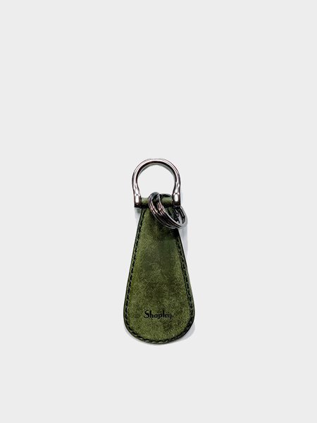 Shoehorn keyring - Olive (Pueblo Leather)