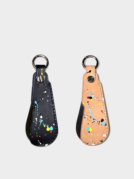 Paint Drop Shoehorn keyring (Buttero Leather)