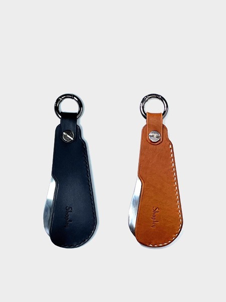 Shoehorn keyring - 2 (Buttero Leather)